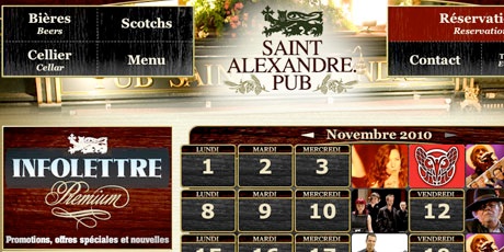 Site Internet - Pub St-Alexandre