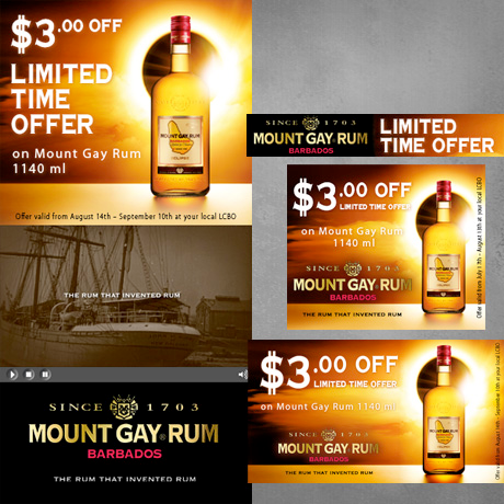 Mount Gay Rum campagne publicitaire